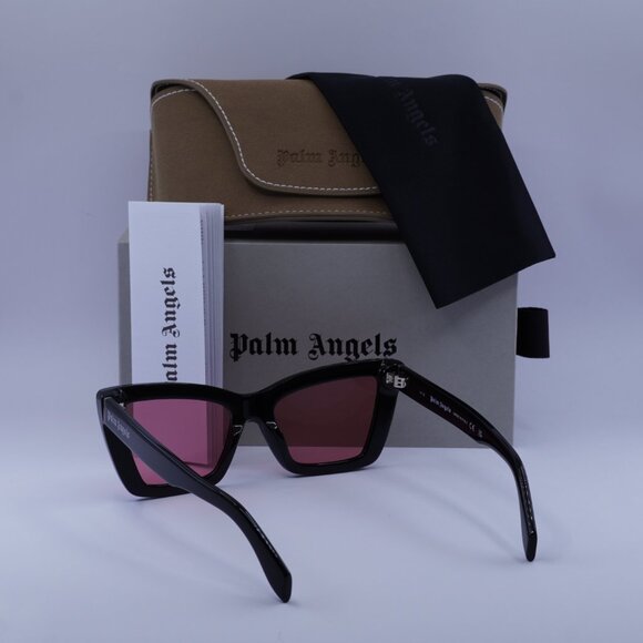 Palm Angels PERI091 ROSEVILLE 1021 Cat Eye Sunglasses - Black/Peach main image 9